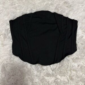 black crop top tube top xs
